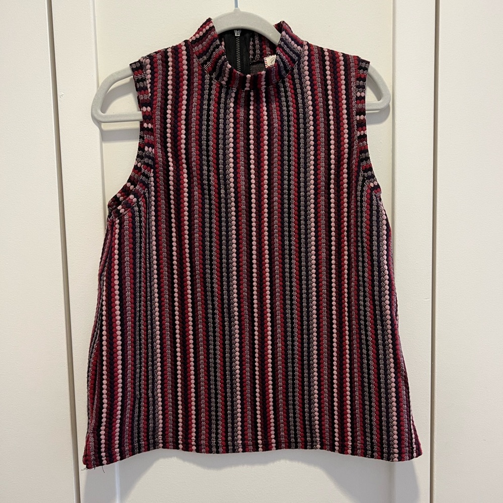 High neck Anthropologie sleeveless blouse